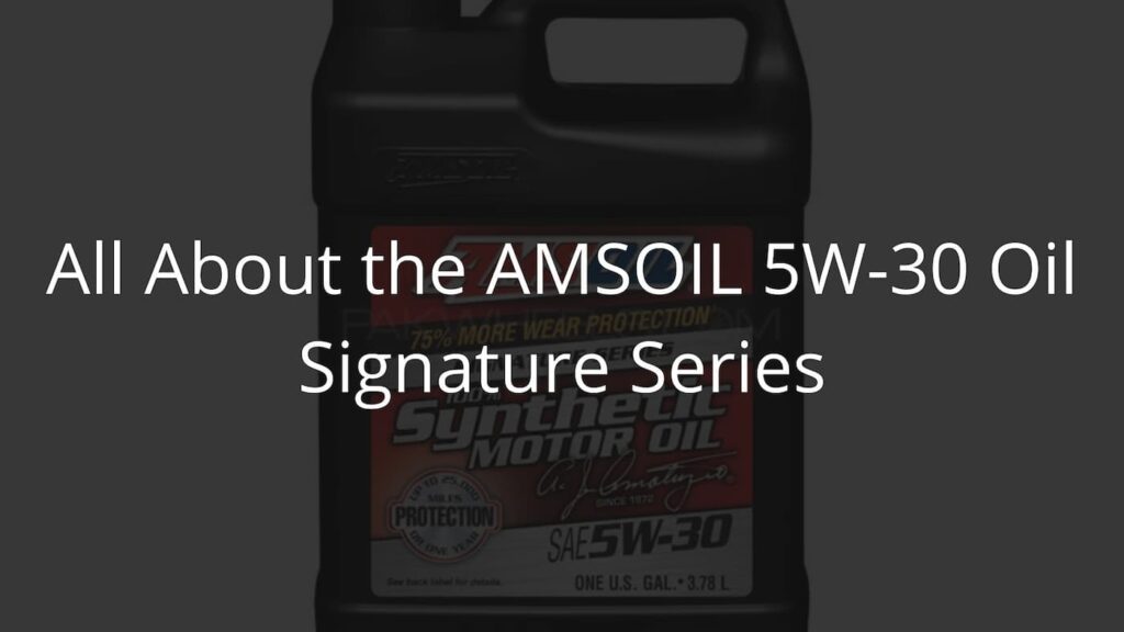 AMSOIL 5W-30 Engine Oil — Should You Buy It? [Review]