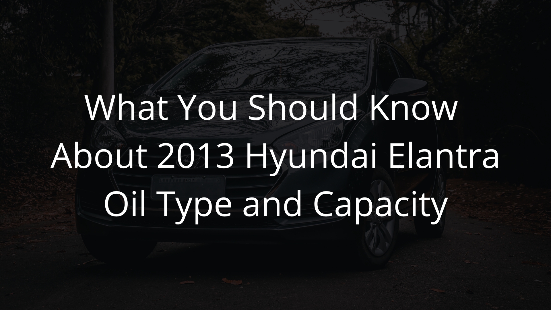 Top 171+ images what kind of oil does a hyundai elantra take In