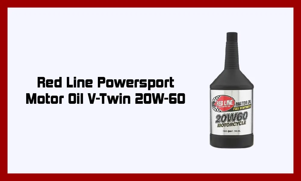 Red Line Powersport Motor Oil V-Twin 20W-60. 